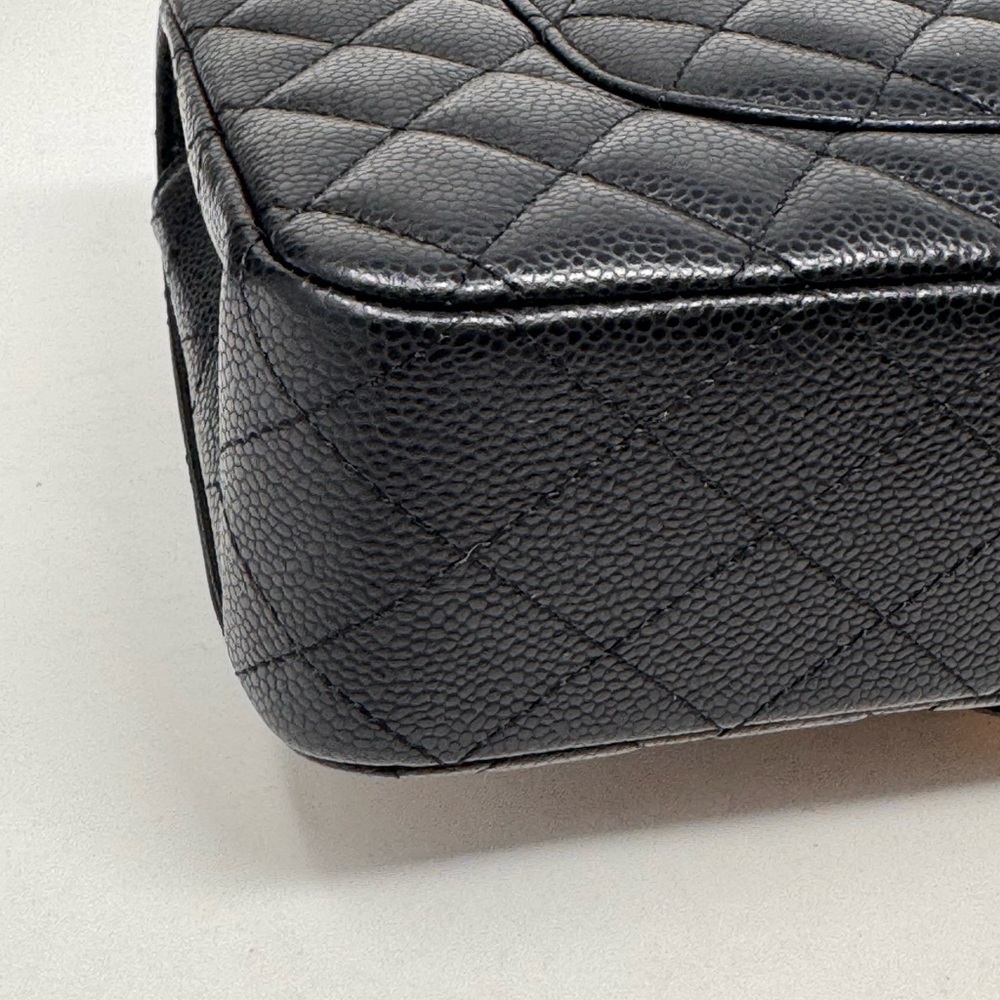💎💯Authentic CHANEL Classic Black Medium Caviar Double Flap Bag💎 - Picture 7 of 13